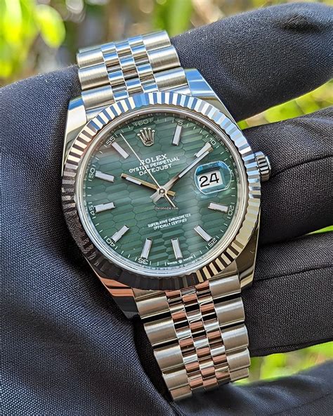 rolex datejust 41 green motif|Rolex Datejust 41 specifications.